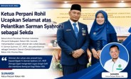 Ketua Perpani Rohil Ucapkan Selamat atas Pelantikan Sarman Syahroni sebagai Sekda