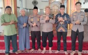 Polres Rohil Ajak Warga Jaga Kamtibmas dan Cegah Karhutla Lewat Jumat Keliling