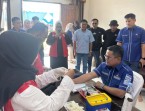 Peringati HUT ke-25, Demokrat Rohil Gelar Donor Darah Bersama PMI dan Masyarakat