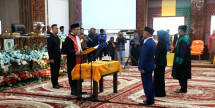 DPRD Rohil Gelar Rapat Paripurna Pelantikan Ketua dan Wakil Ketua DPRD Definitif Periode 2024-2029