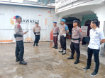 Satgas Standby dan Sterilisasi Bawaslu Polres Rohil Gelar Apel Pagi Personel