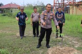 Polres Rohil Tanam 30 Bibit Pohon Mangga Dukung Pelestarian Lingkungan