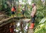 DLH, BPBD, PUPR dan Damkar Bersinergi Atasi Banjir Bagansiapiapi