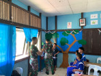 Satgas Pamtas Yonarmed 16/TK Percantik Ruang Kelas dan Pojok Baca di SD Perbatasan