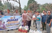 Wujud Nyata Polisi Bersama Masyarakat, Polsek Bagan Sinembah Bantu Korban Kebakaran