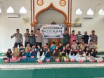 46 Anak Yatim Terima Santunan, Polsek Kubu Polres Rohil Lanjutkan Aksi Hijau di Halaman Masjid