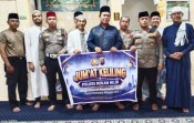 Polsek Bangko Pererat Silaturahmi Lewat Sholat Jumat Keliling