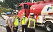 Dirlantas Bersama Kapolda Riau Pantau Strong Point Pagi, Pastikan Arus Lalu Lintas Lancar