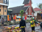 DLH Rokan Hilir Gelar Bersih Bersih Pasca Bakar Tongkang