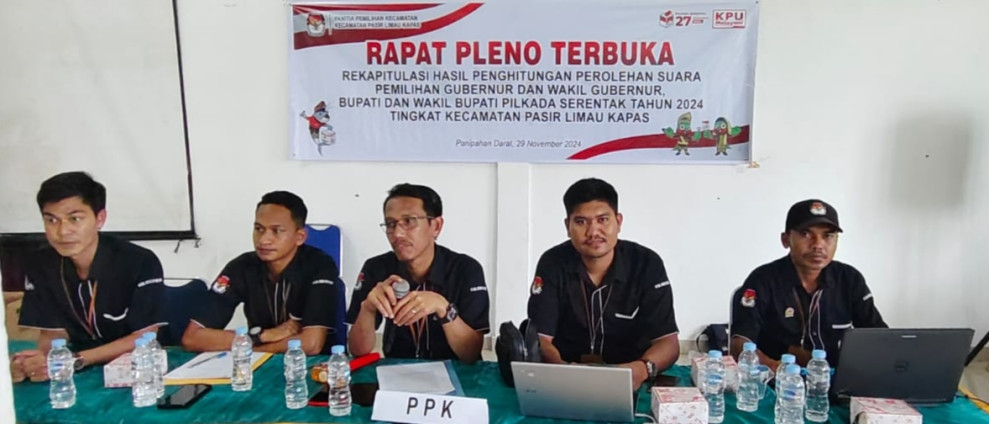 Pleno Tingkat Kecamatan Palika Usai.  Berikut Perolehan Suara Gubri dan Bupati Rokan Hilir