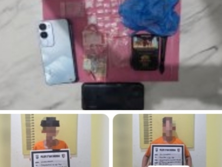 Polsek Bagan Sinembah Tangkap Pengedar Shabu, 7 Gram Disita Dua Tersangka Positif Narkoba