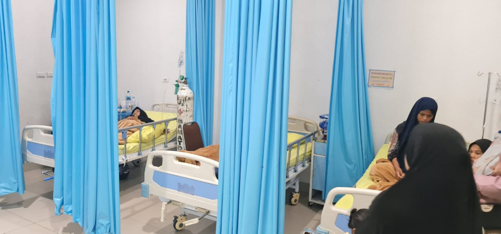 Polsek Tanah Putih Polres Rohil Olah TKP Atas Peristiwa 14 Santriwati Ponpes Bidayatul Hidayah Diduga Keracunan Makanan