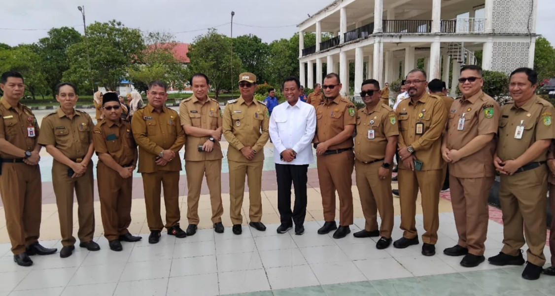Wakil Bupati Jhony Charles Pimpin Upacara Bersama Seluruh ASN Pemkab Rokan Hilir