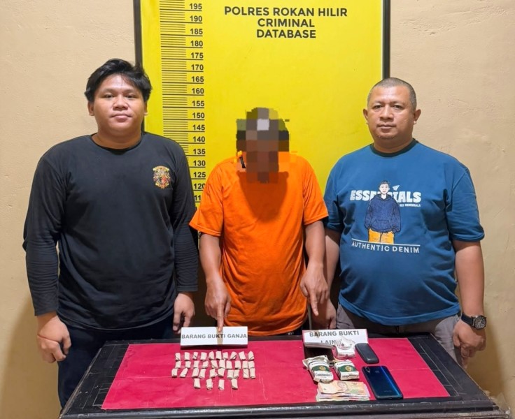 Sembunyikan Ganja dalam Bungkus Rokok, Pria Asal Labura Ditangkap Polisi