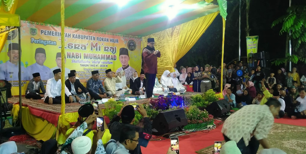 Memperingati Isra' Mi’raj 1445 H, Pemkab Rohil Datangkan Ustad Zacky Mirza Dari Jakarta