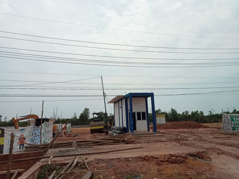 Dishub Dumai Bangun Sarana Pos Pengutipan Retribusi di Jalan Gatot Subroto