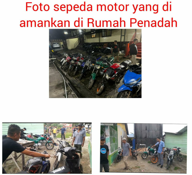 Unit Reskrim Polsek Bangko Berhasil Amankan Tujuh Unit Sepeda Motor di Rumah Penadah