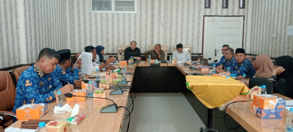 Bapemperda DPRD Rohil Rapat Bersama OPD Bahas Ranperda 2024