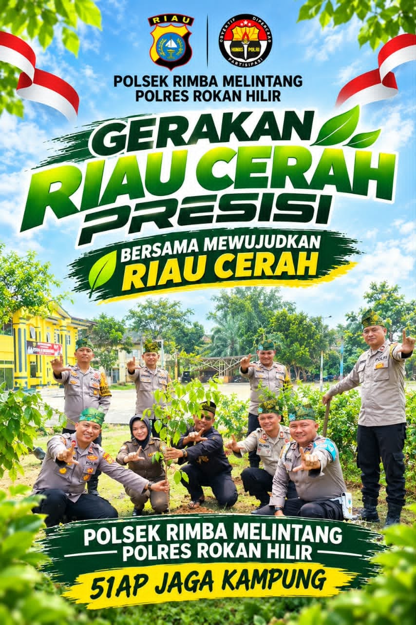Dukung Program 1 Juta Pohon Kapolda Riau, Polsek Rimba Melintang Genjot Green Policing di Lingkungan Pemerintahan