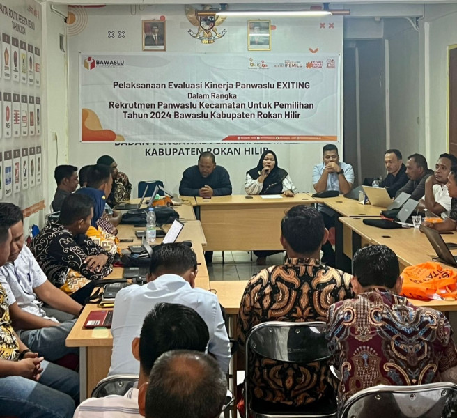 Bawaslu Rohil Evaluasi Kinerja Panwaslu Existing Rekruitmen Panwaslu Kecamatan Untuk Pilkada 2024