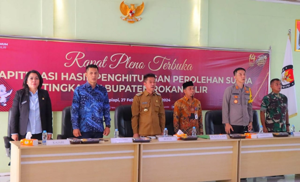 Kapolres Rohil Hadiri Pembukaan Pleno Tingkat Kabupaten Rokan Hilir