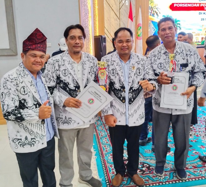 PORSENIJAR PGRI Riau 2026 di Siak Berakhir, Kontingen Rohil Bawa Pulang Dua Prestasi