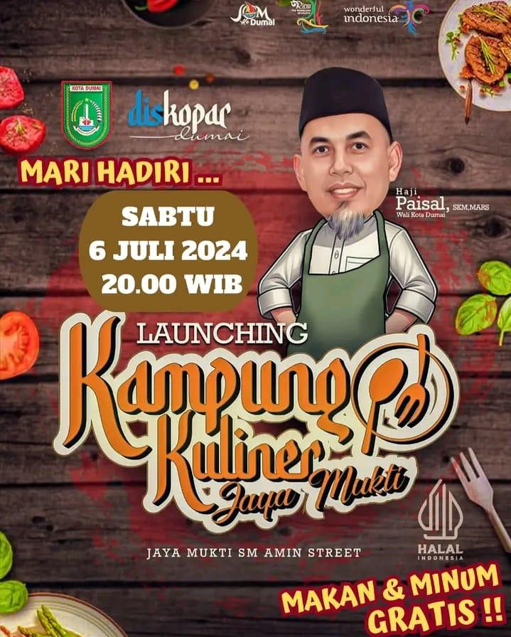 Sabtu Depan Wali Kota Dumai Akan Resmikan Kampung Kuliner Jaya Mukti