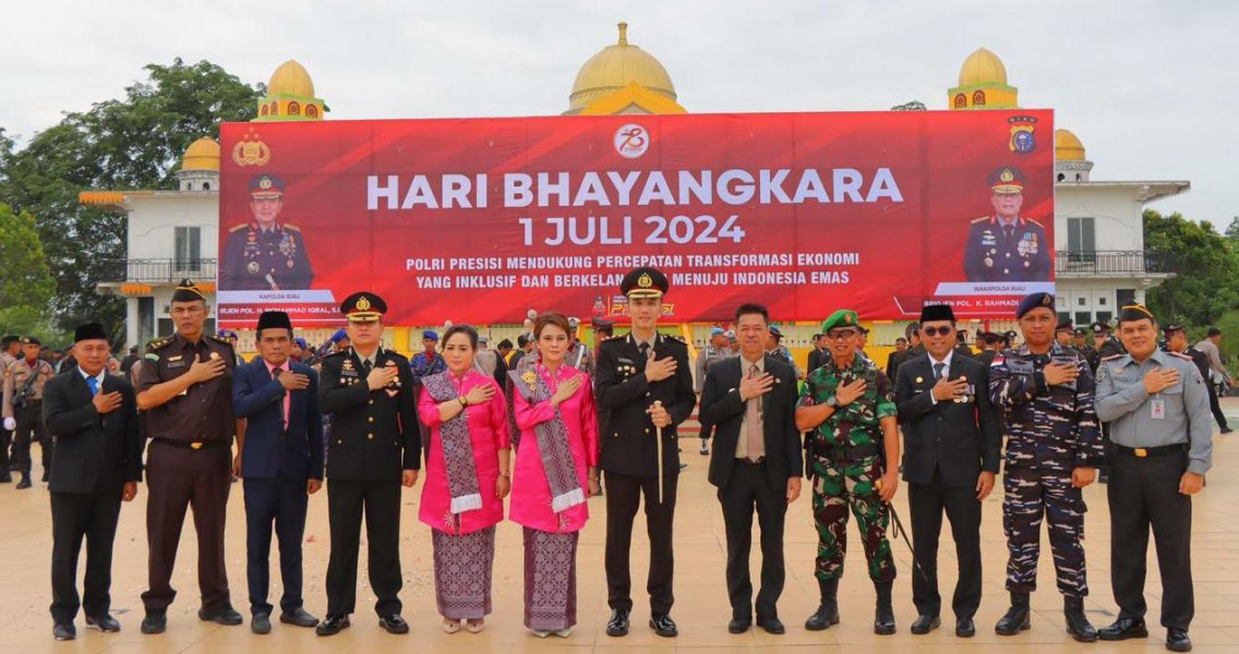 Ketua DPRD Rokan Hilir Hadiri Upacara HUT Bhayangkara Ke- 78