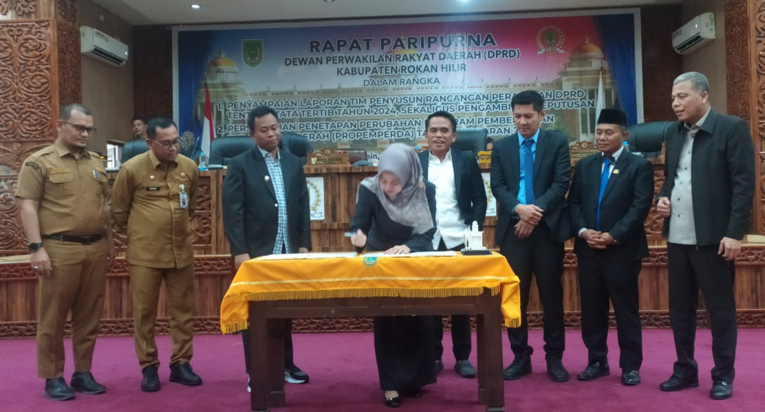 DPRD Rokan Hilir Resmi Umumkan Nama-Nama Alat Kelengkapan Dewan