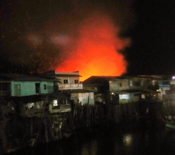 4 Unit Rumah Warga Jln Bakti Panipahan Hangus Terbakar