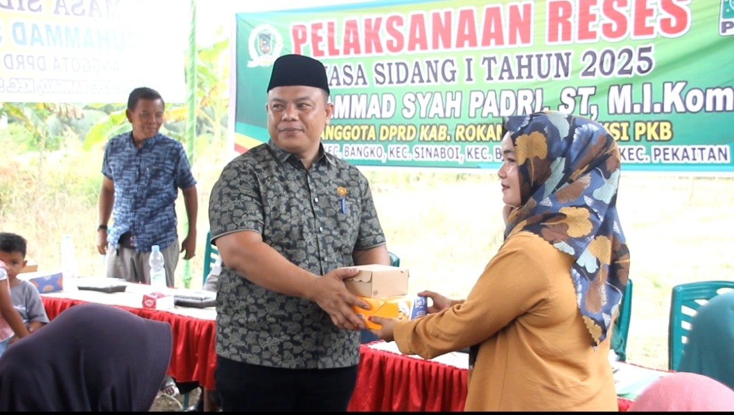 Anggota DPRD Muhammad Syah Padri, S.T. Gelar Reses di Kecamatan Pekaitan