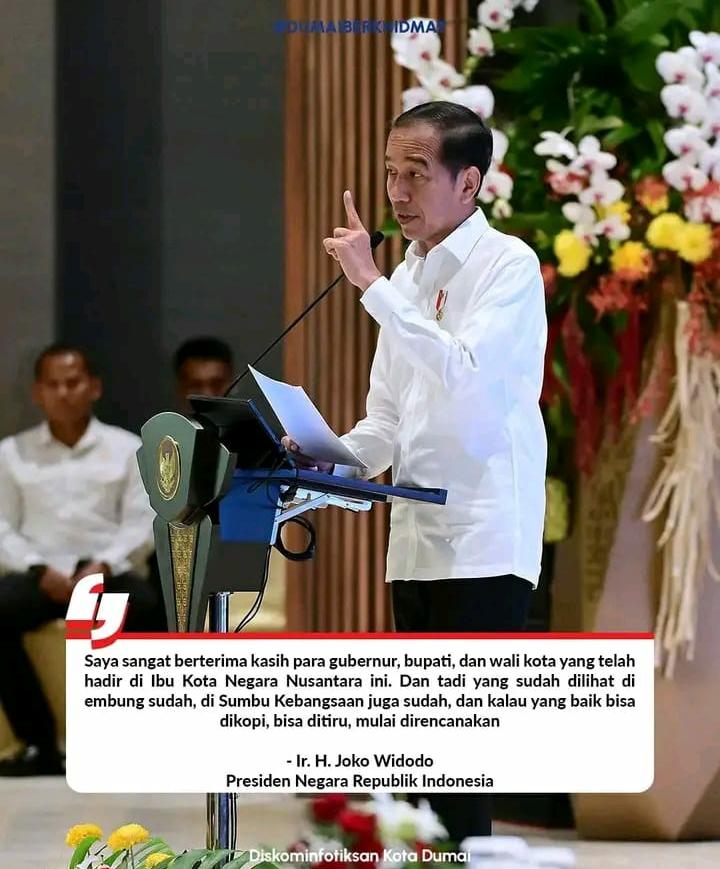 Walikota Dumai H Paisal dan 516 Kepala Daerah Berkumpul Bersama Presiden RI