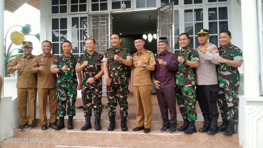 Pemkab Rohil Terima Kunjungan Kasdam 1 Bukit Barisan