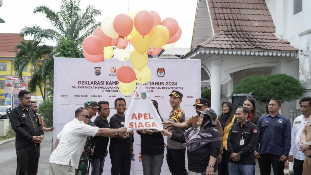 Wakil Bupati H Sulaiman Hadiri Apel Siaga Pengawasan dan Deklarasi Kampanye Damai