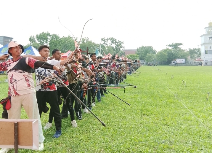 200 Atlet Serbu Rohil, Kejurprov VIII Panahan Riau Resmi Dimulai!