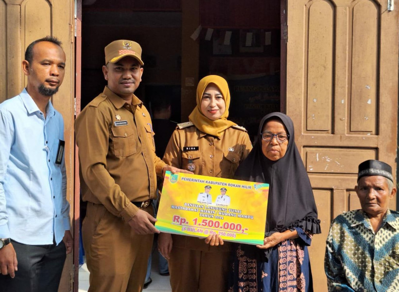 Pemkab Rohil Salurkan Bantuan Langsung Tunai Selama Satu Semester