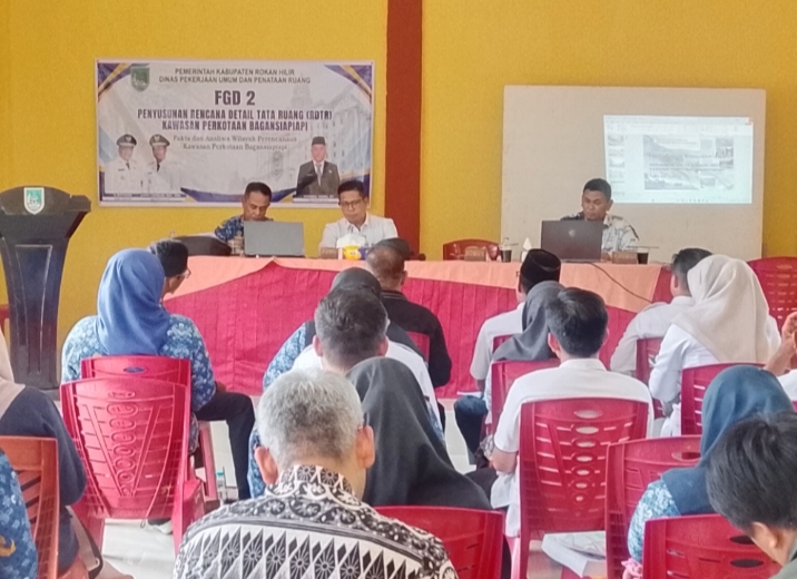 Dinas PUPR Rohil Gelar FGD Kedua Penyusunan RDTR Bagansiapiapi