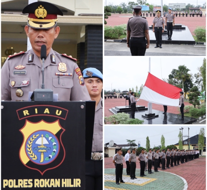 Polres Rokan Hilir Gelar Upacara Peringatan Hari Sumpah Pemuda ke-98