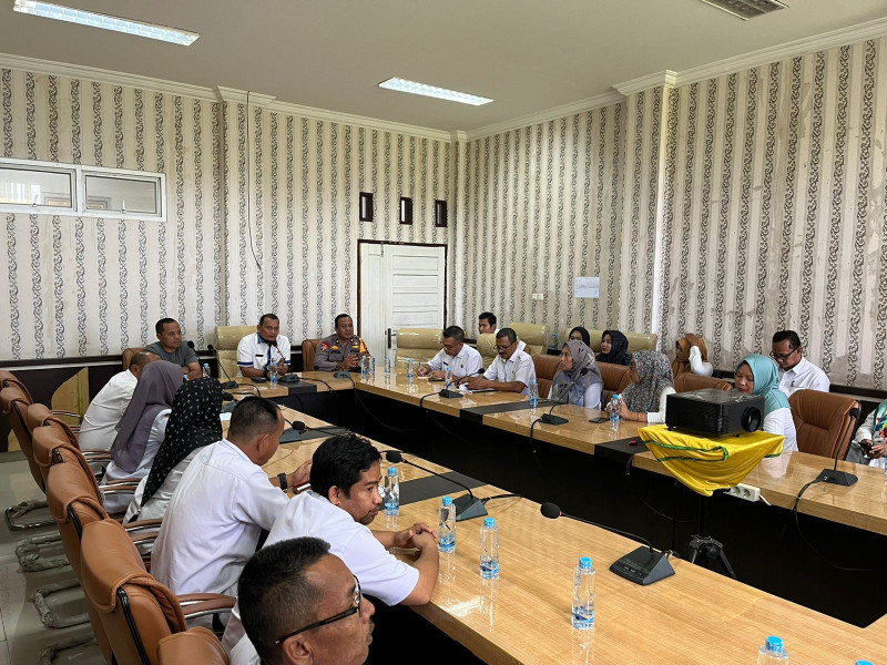 Setwan DPRD Rohil Lakukan Koordinasi Dengan Polres Rohil Terkait Pelantikan Anggota Dewan Terpilih