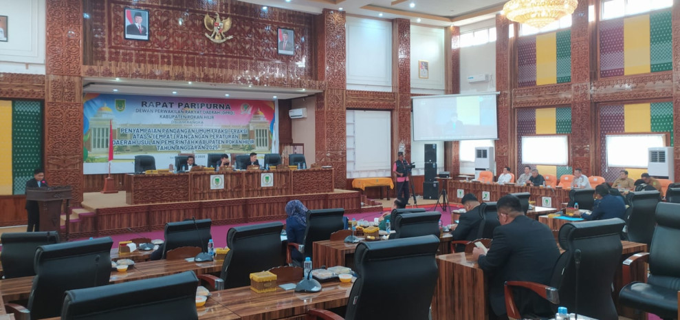 Bahas 4 Ranperda Usulan Pemerintah, DPRD Rokan Hilir Bentuk Pansus