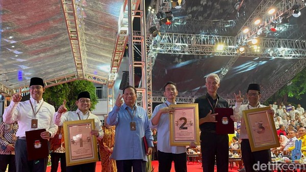 Survei Poling Institute: Prabowo-Gibran 43,2 %, Amin Vs Ganjar-Mahfud Ketat