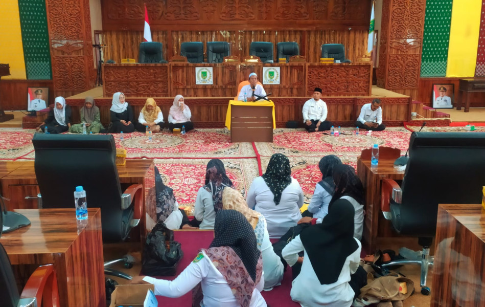 Sambut Bulan Suci Ramadhan 1446 H/2025 M, Setwan DPRD Rokan Hilir Gelar Pengajian