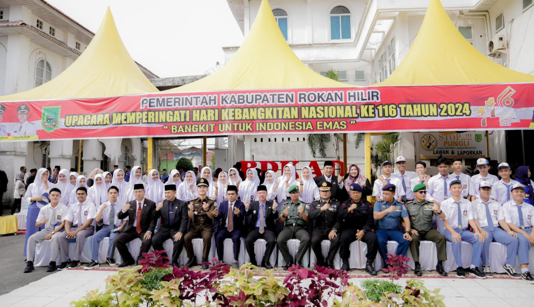 Bupati Rohil Sampaikan Amanat Menteri Kominfo RI Saat Peringati Harkitnas Ke- 116