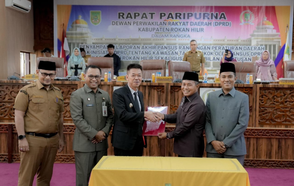 DPRD Rohil Gelar Rapat Paripurna LKPJ Bupati Rokan Hilir Tahun 2023
