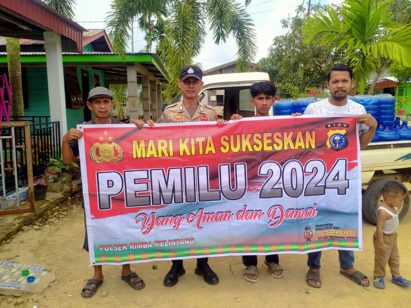 Polsek Rimba Melintang Ajak Masyarakat Jaga Silaturahmi dan Kamtibmas Dalam Pemilu