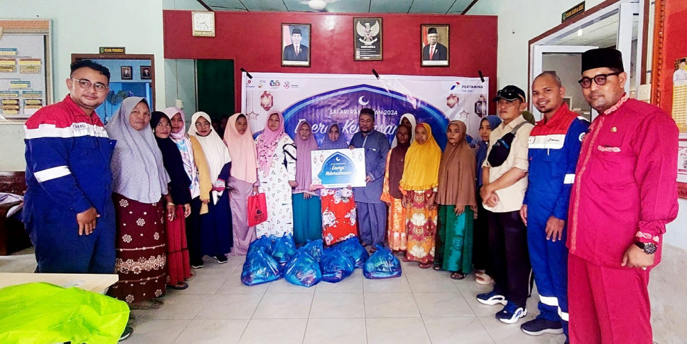 PT PHE Siak Salurkan Bantuan di Kepenghuluan Rantau Bais