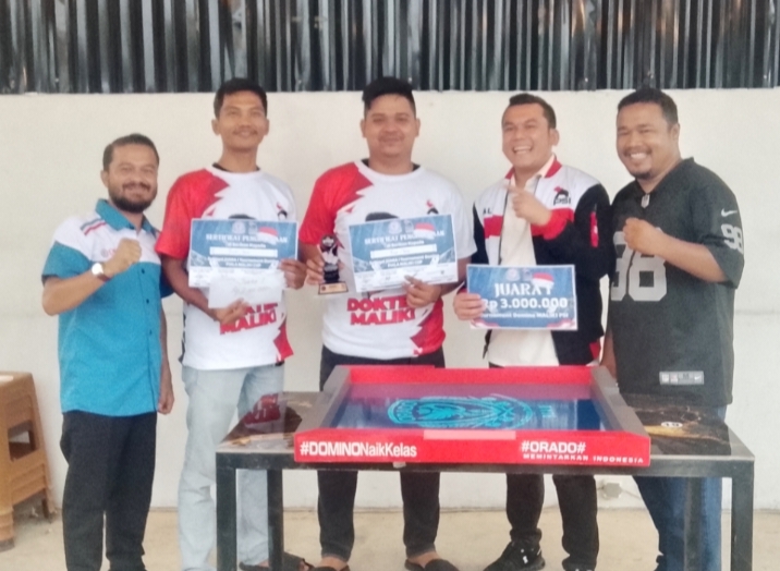 Turnamen Domino Piala Maliki PSI Berakhir, Fajar-Fauzi Tampil sebagai Juara Utama