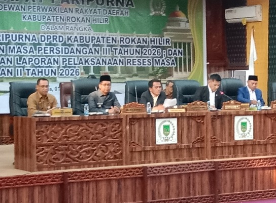 DPRD Rohil Gelar Rapat Paripurna dalam Rangka Masa Persidangan III 2026