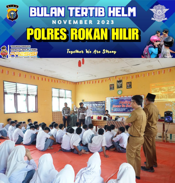 Satlantas Polres Rohil Sosialisasi Tertib Berlalu Lintas di SMK N 3 Tanah Putih