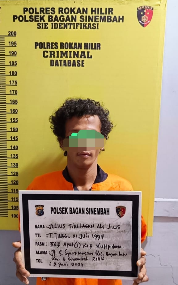 Reskrim Polsek Bagansinembah Jebloskan Pelaku Curat ke RTP